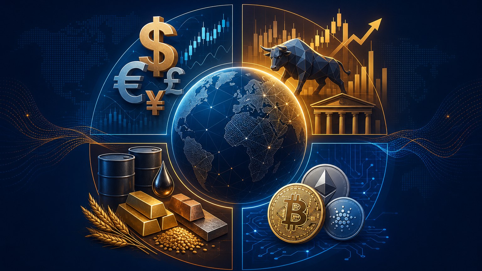 Finanční trhy světa - Forex, akciové burzy, komoditní trhy