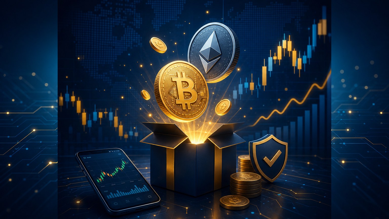 Získejte až 500 USD v kryptoměnách zdarma za registraci u eToro